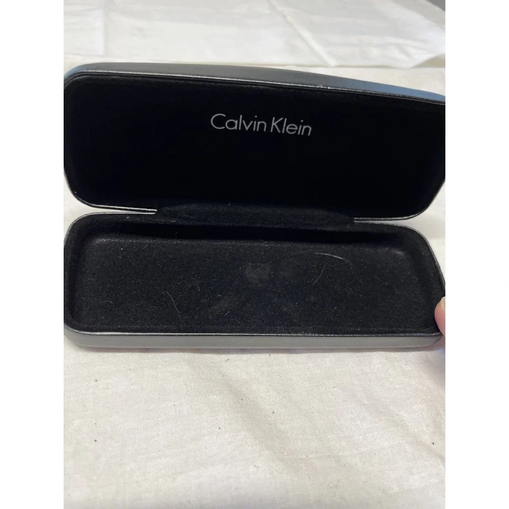 Calvin Klein Black Clam Shell Glasses Hard Case